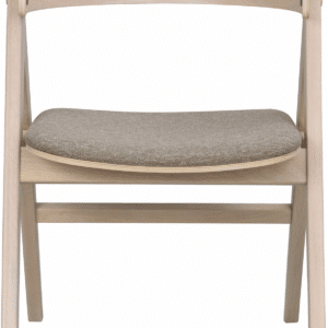 Spisebordsstol med armlæn Rowico Waterton hvidvasket egetræ/brun polypropylenstof FSC 2-pak H80ÃB55ÃD61 cm